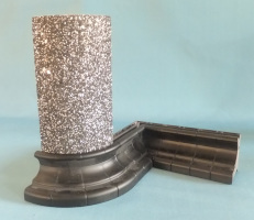 Prototype arrangement of base sections/pedestal in black.