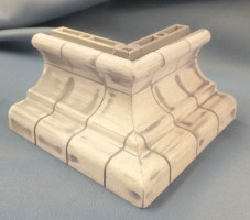 Example external corner prototype with a distressed finish, a new part that we are considering introducing in the future.