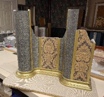 Ornamental examples with complex curves